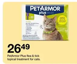 Target PetArmor Plus flea & tick topical treatment for cats offer
