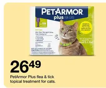 Target PetArmor Plus flea & tick topical treatment for cats offer