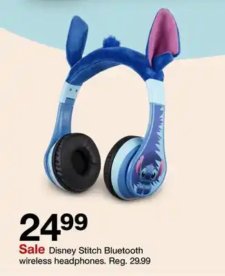 Target Disney Stitch Bluetooth wireless headphones offer