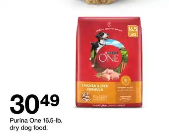 Target Purina One 16.5-lb. dry dog food offer