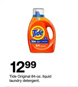 Target Tide Original 84-oz. laundry detergent offer