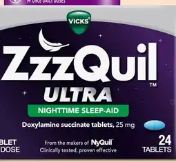 Target ZzzQuil Ultra 24-ct. nighttime sleep-aid tablets offer