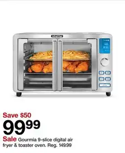 Target Gourmia 9-slice digital air fryer & toaster oven offer