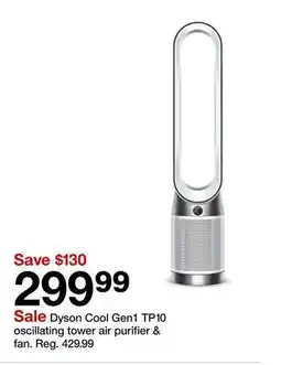 Target Dyson Cool Gen1 TP10 oscillating tower air purifier & fan offer