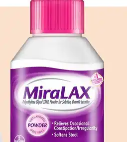 Target Miralax 8.3-oz. constipation relief laxative powder offer