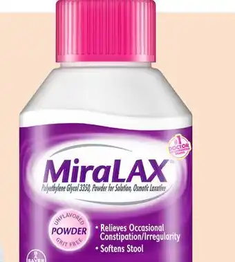 Target Miralax 8.3-oz. constipation relief laxative powder offer