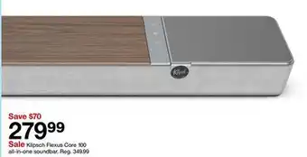 Target Klipsch Flexus Core 100 all-in-one soundbar offer