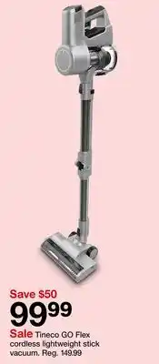 Target Tineco GO Flex cordless lightweight stick vacuum offer
