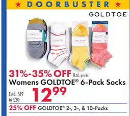 Boscov's Womens GOLDTOE 6-Pack Socks offer