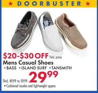 Boscov's Mens Casual Shoes offer