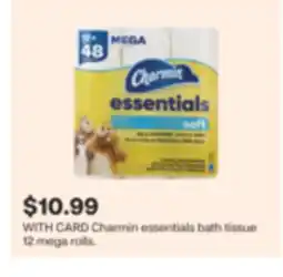 CVS Charmin essentials bath tissue 12 mega rolls offer