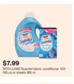 CVS Suavitel fabric conditioner 100-150 oz or sheets 185 ct offer