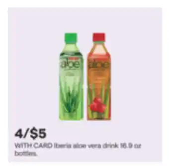 CVS Iberia aloe vera drink 16.9 oz bottles offer