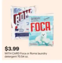CVS Foca or Roma laundry detergent 70.54 oz offer