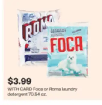 CVS Foca or Roma laundry detergent 70.54 oz offer