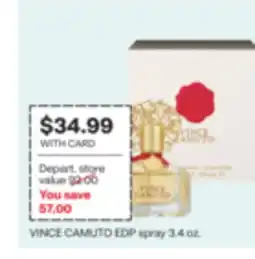 CVS VINCE CAMUTO EDP spray 3.4 oz offer