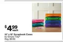 Michaels 12 x 12 Scrapbook Cases by Simply Tidy offer