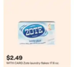 CVS Zote laundry flakes 17.6 oz offer