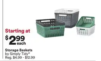 Michaels Storage Baskets by Simply Tidy offer