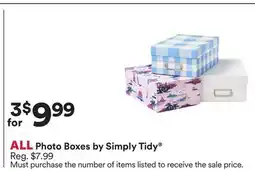 Michaels ALL Photo Boxes by Simply Tidy offer