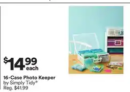 Michaels 16-Case Photo Keeper by Simply Tidy offer