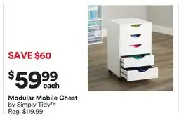 Michaels Modular Mobile Chest by Simply Tidy offer