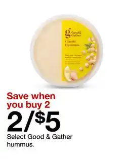 Target Select Good & Gather hummus offer