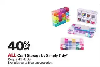 Michaels ALL Craft Storage by Simply Tidy offer