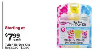 Michaels Tulip Tie-Dye Kits offer