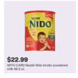 CVS Nestlé Nido kinder powdered milk 56.3 oz offer