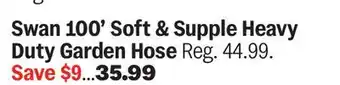 Meijer Swan 100' Soft & Supple Heavy Duty Garden Hose offer