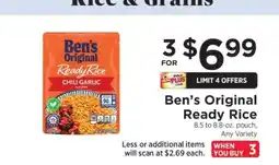 ShopRite Ben's Original Ready Rice offer