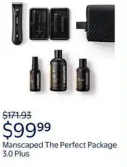 Walmart Manscaped the perfect package 3.0 plus offer