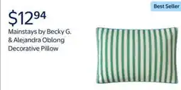 Walmart Mainstays by becky g. & alejandra oblong decorative pillow offer