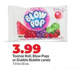 Hy-Vee Charms Tootsie Roll, Blow Pops or Dubble Bubble candy offer
