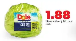 Hy-Vee Dole iceberg lettuce offer