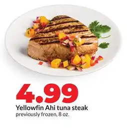 Hy-Vee Yellowfin Ahi tuna steak offer