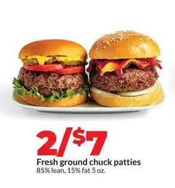 Hy-Vee Fresh ground chuck patties offer