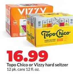 Hy-Vee Topo Chico or Vizzy hard seltzer offer