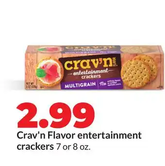 Hy-Vee Crav'n Flavor entertainment crackers offer