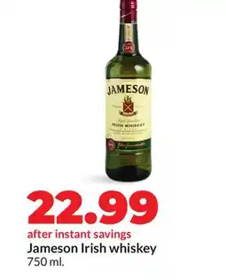 Hy-Vee Jameson Irish whiskey offer