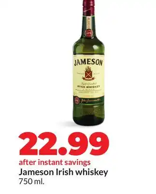 Hy-Vee Jameson Irish whiskey offer