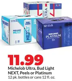Hy-Vee Michelob Ultra, Bud Light NEXT, Peels or Platinum offer
