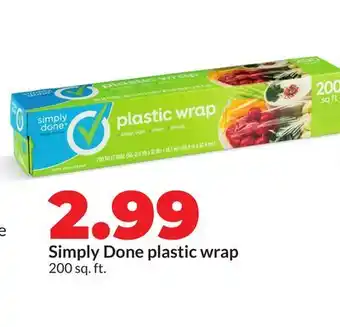 Hy-Vee Simply Done plastic wrap offer