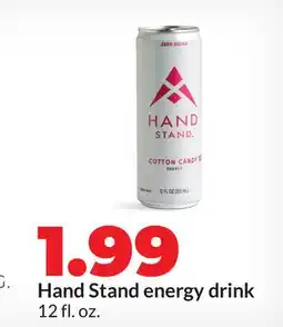 Hy-Vee Hand Stand energy drink offer