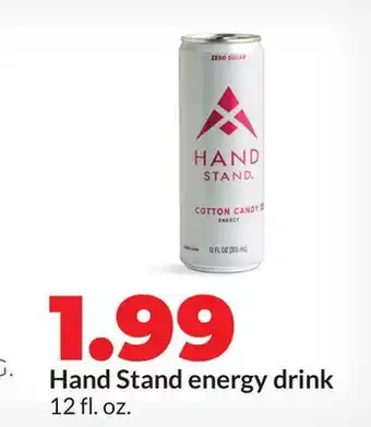 Hy-Vee Hand Stand energy drink offer