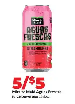 Hy-Vee Minute Maid Aguas Frescas juice beverage offer