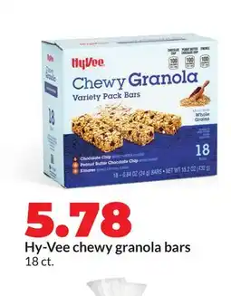 Hy-Vee Hy-Vee chewy granola bars offer