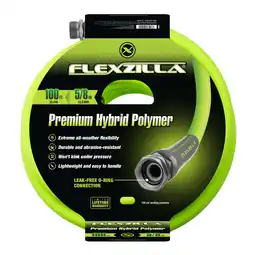 Walmart Flexzilla Garden Hose, 5/8 x 100', 3/4 - 11 1/2 GHT Fittings, Flexible Hybrid Polymer, ZillaGreen offer