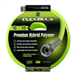 Walmart Flexzilla Garden Hose, Flexible Hybrid Polymer, 5/8 x 50' offer